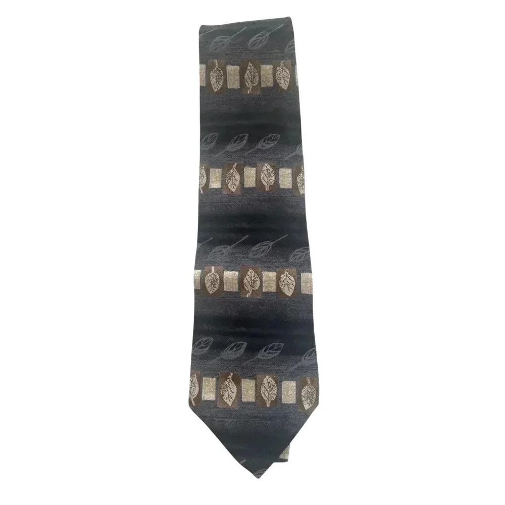 Louis‎ Feraud 100% Silk Tie. Handsome/Sophisticated Gray, Brown, Beige. No Marks
